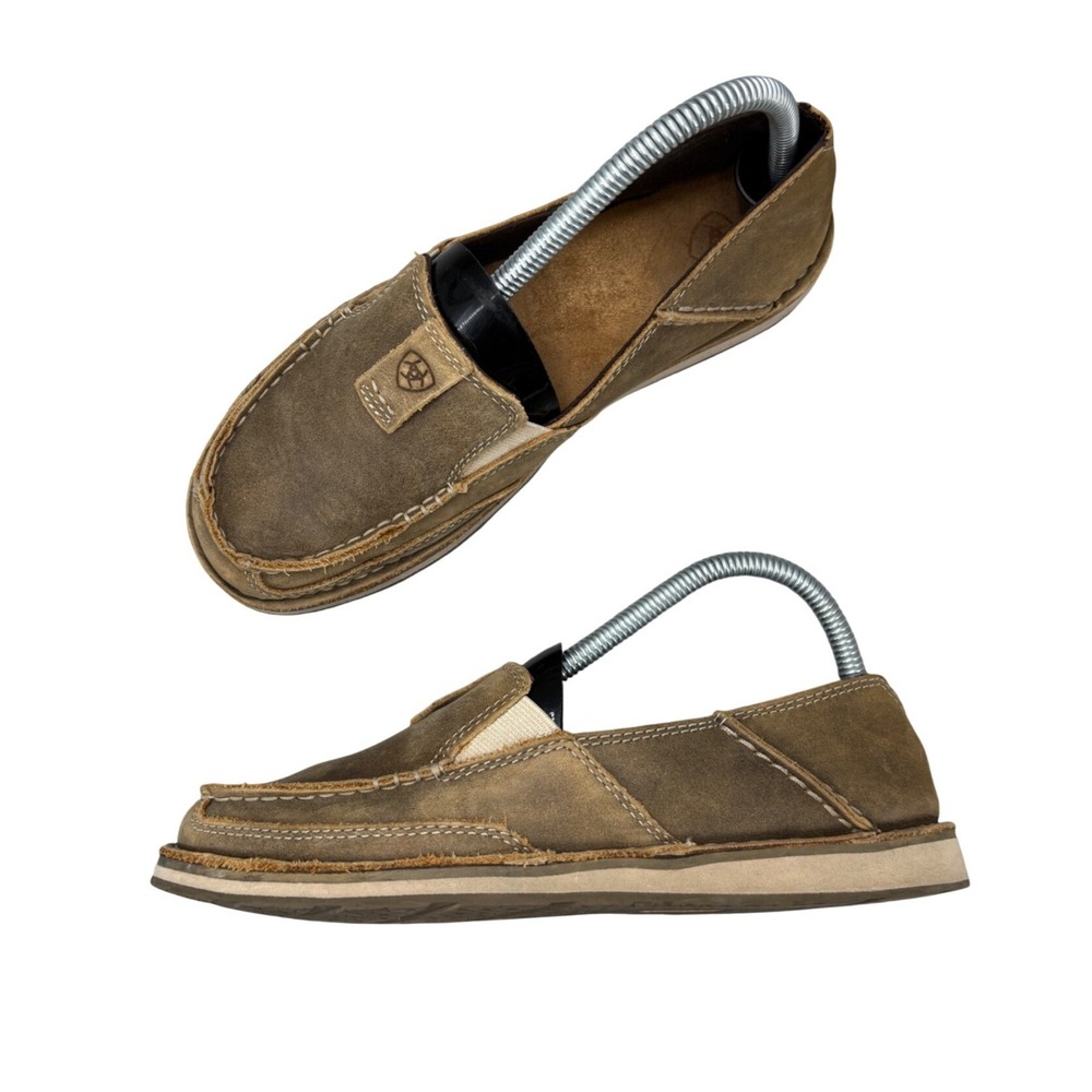 Ariat Cruiser Loafer Brown Bomber Leather Slip On Loafers Women's Size 7.5